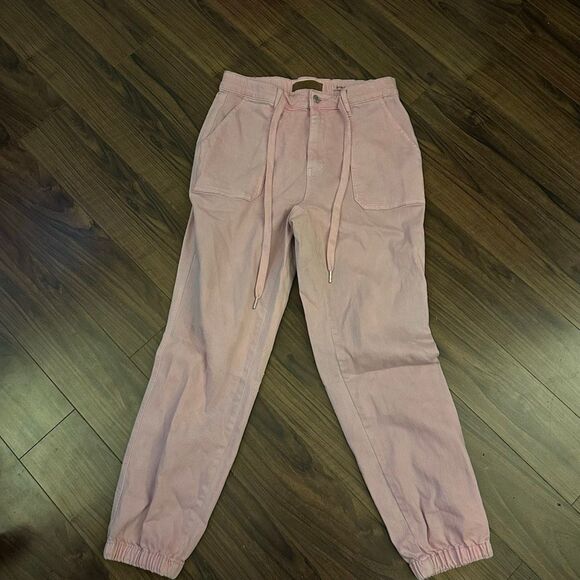Judy Blue High Waist Garment Dyed Pink Jogger Denim 7/28 - Picture 2 of 11